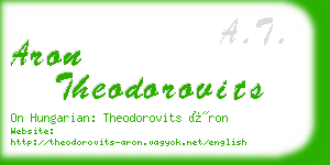 aron theodorovits business card